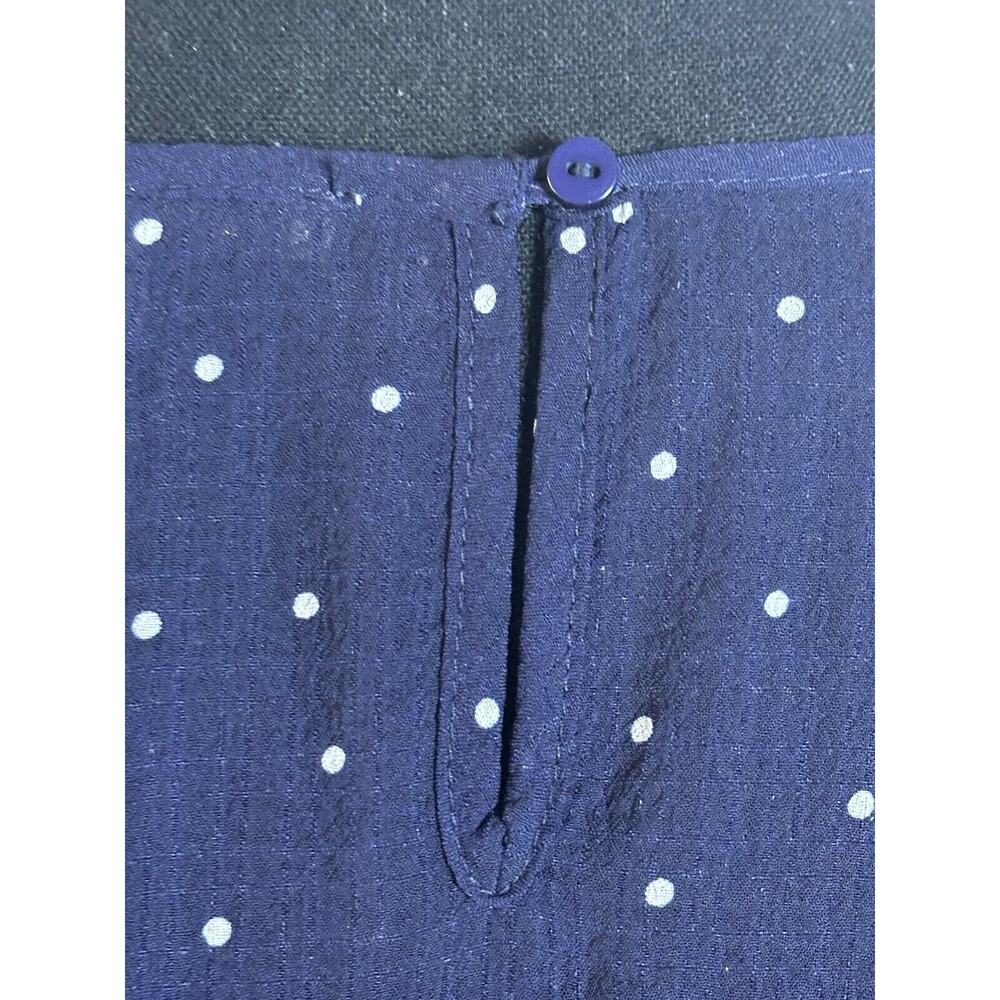 Women's Sleeveless Polka Dot Ruffle Top Summer Polka Dot Top Size Small - Picture 7 of 16